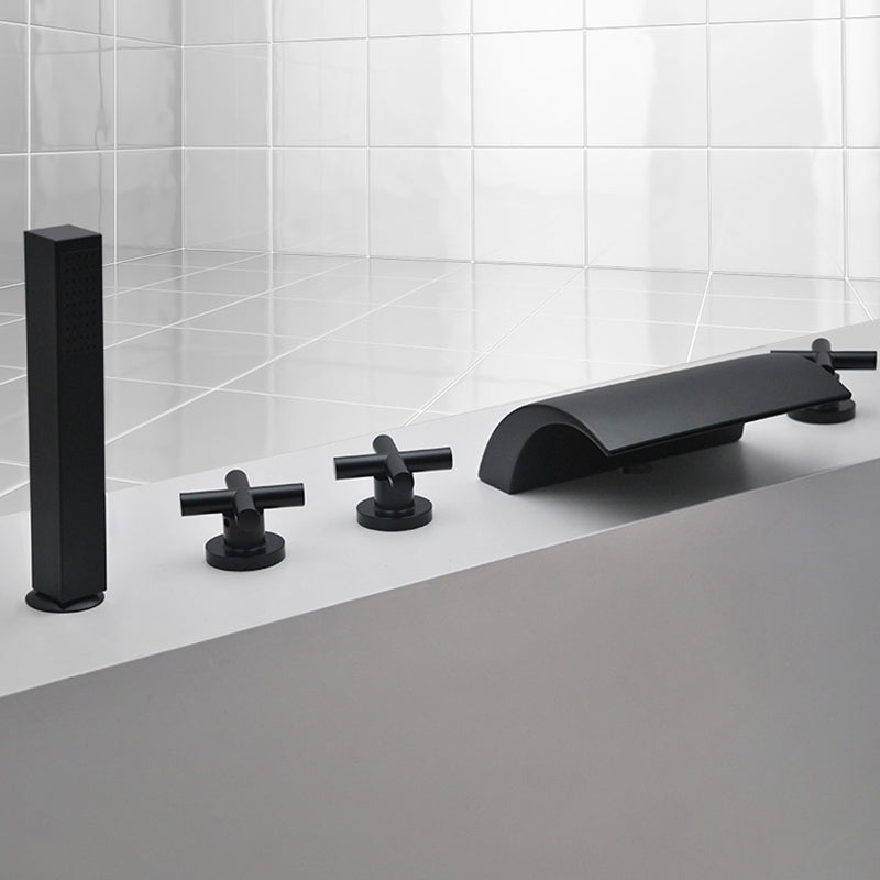 Contemporary Bath Faucet Trim Metal Deck Mounted Bath Faucet Trim