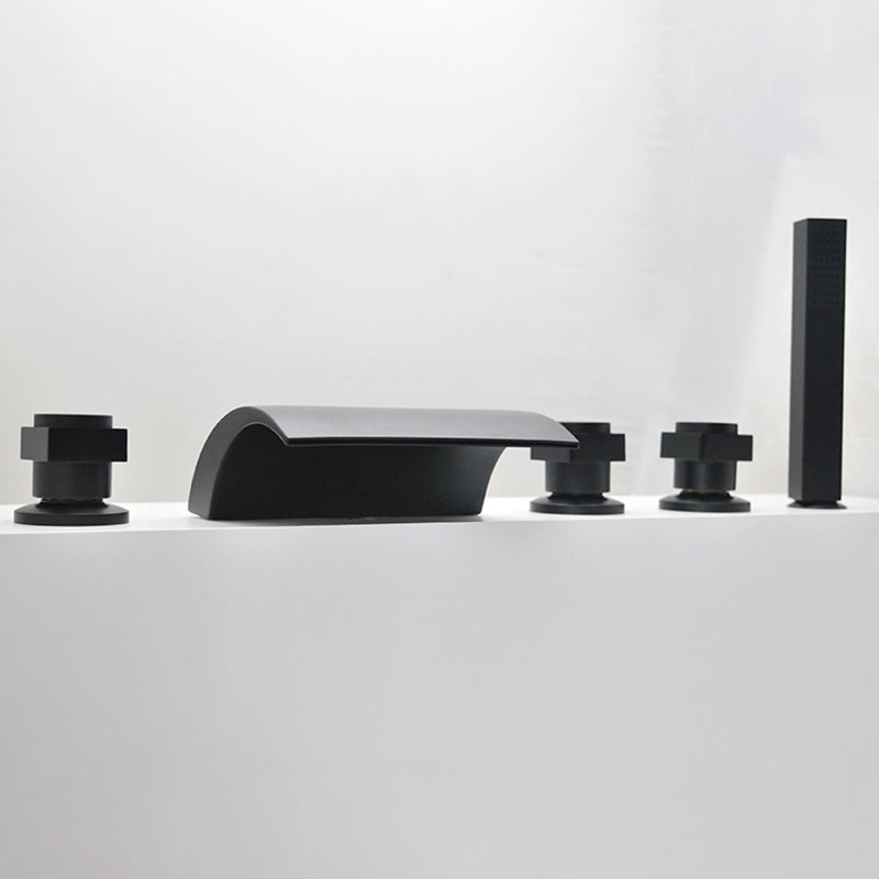 Contemporary Bath Faucet Trim Metal Deck Mounted Bath Faucet Trim