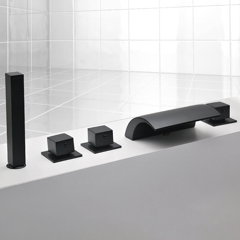Contemporary Bath Faucet Trim Metal Deck Mounted Bath Faucet Trim