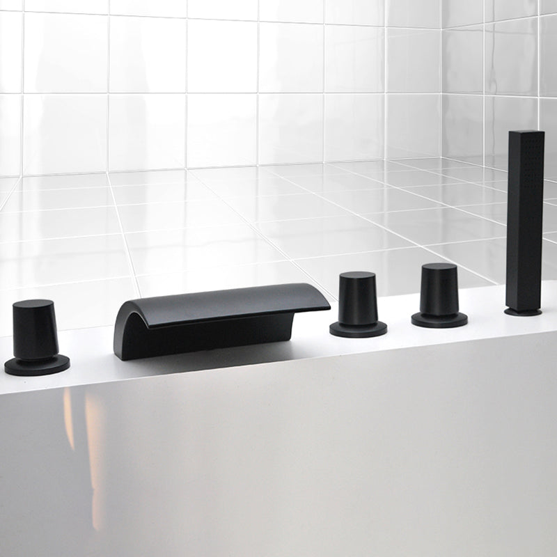 Contemporary Bath Faucet Trim Metal Deck Mounted Bath Faucet Trim