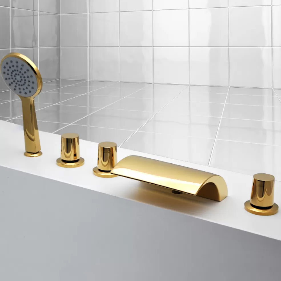 Contemporary Bath Faucet Trim Metal Deck Mounted Bath Faucet Trim