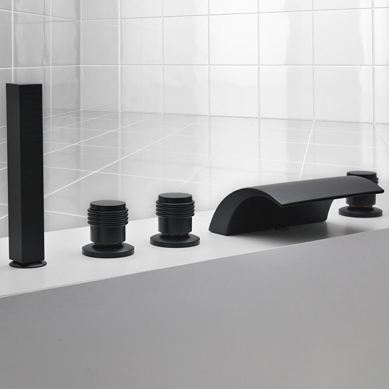 Contemporary Bath Faucet Trim Metal Deck Mounted Bath Faucet Trim