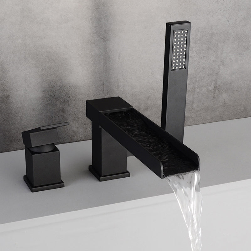 Deck Mounted Bathroom Faucet Modern Style Copper Bathroom Faucet