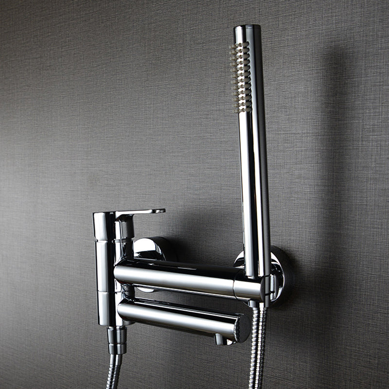 Wall Mounted Bathroom Faucet Contemporary Style Swivel Bathroom Faucet