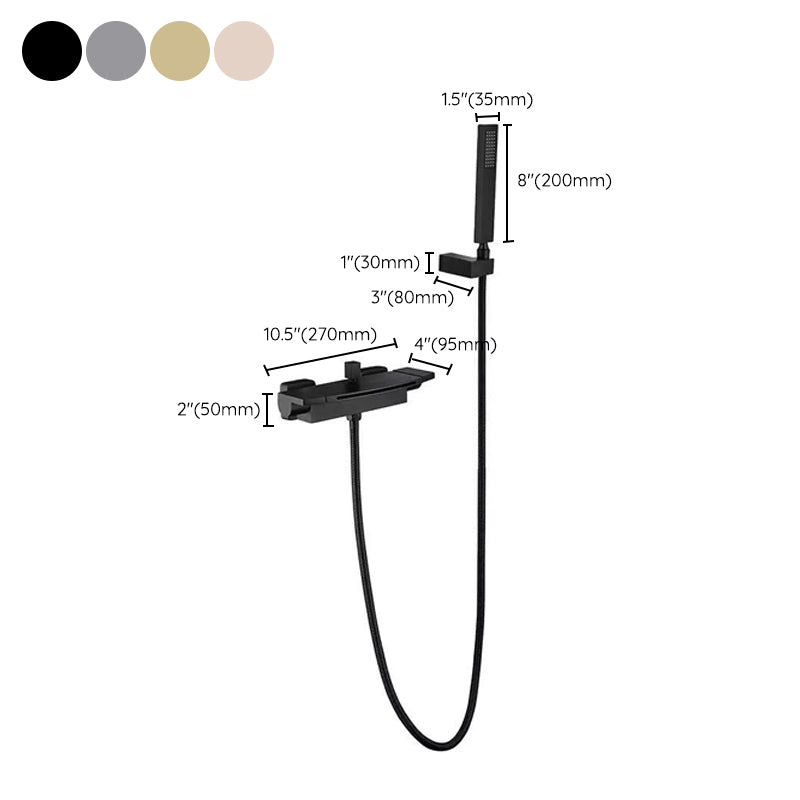Wall Mounted Bathroom Faucet Modern Style Mental Bathroom Faucet