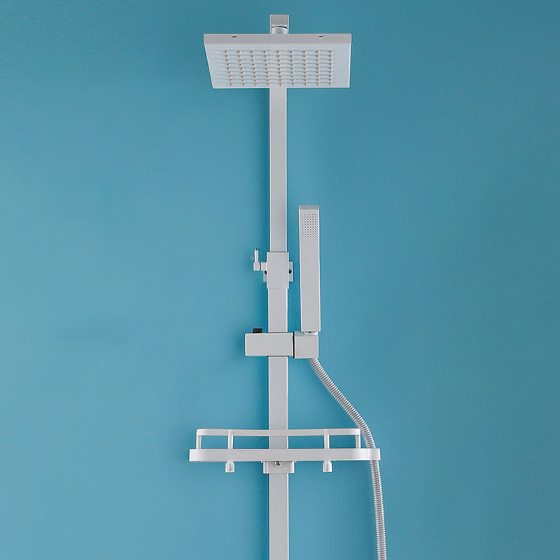 Arm Shower Faucet Wall Mounted Shower Metal Shower System with Slide Bar