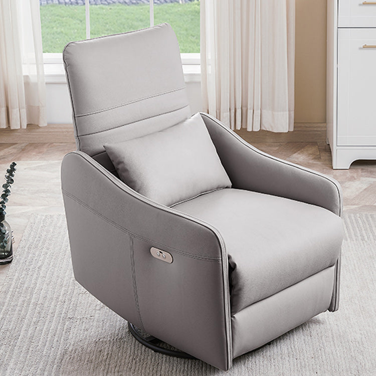 Leather Electric Standard Recliner Contemporary Style Living Room Single Recliner