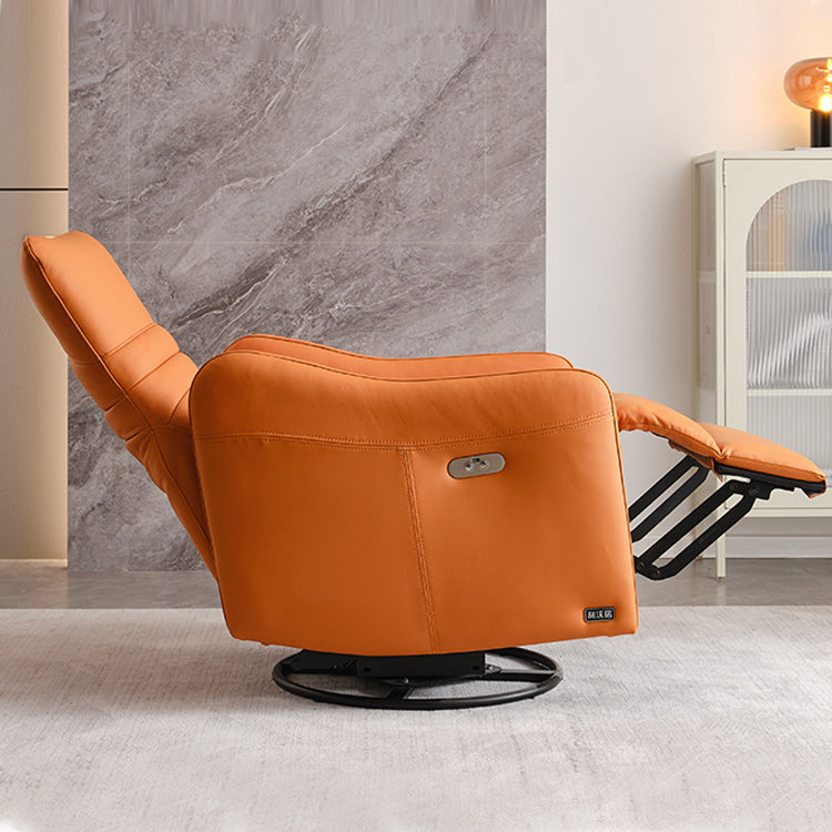 Leather Electric Standard Recliner Contemporary Style Living Room Single Recliner