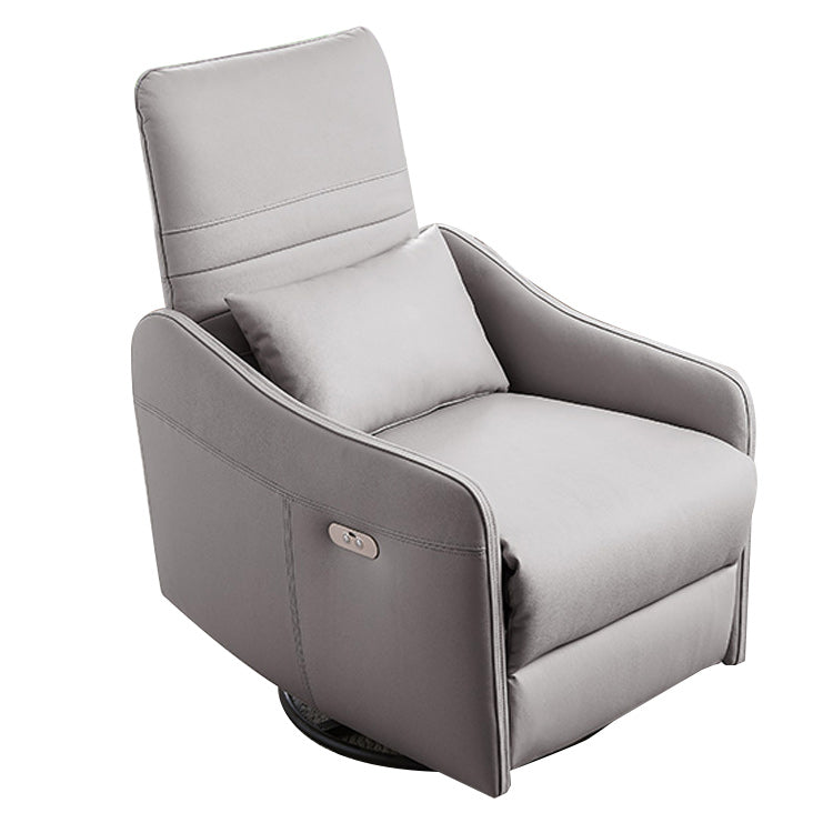 Leather Electric Standard Recliner Contemporary Style Living Room Single Recliner