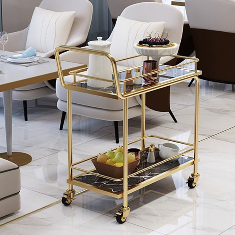 Rectangular Modern Prep Table Stone Rolling Dining Room Prep Table
