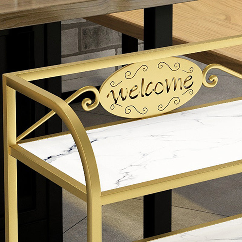Modern Dining Room Prep Table 23.6"L Open Storage Prep Table