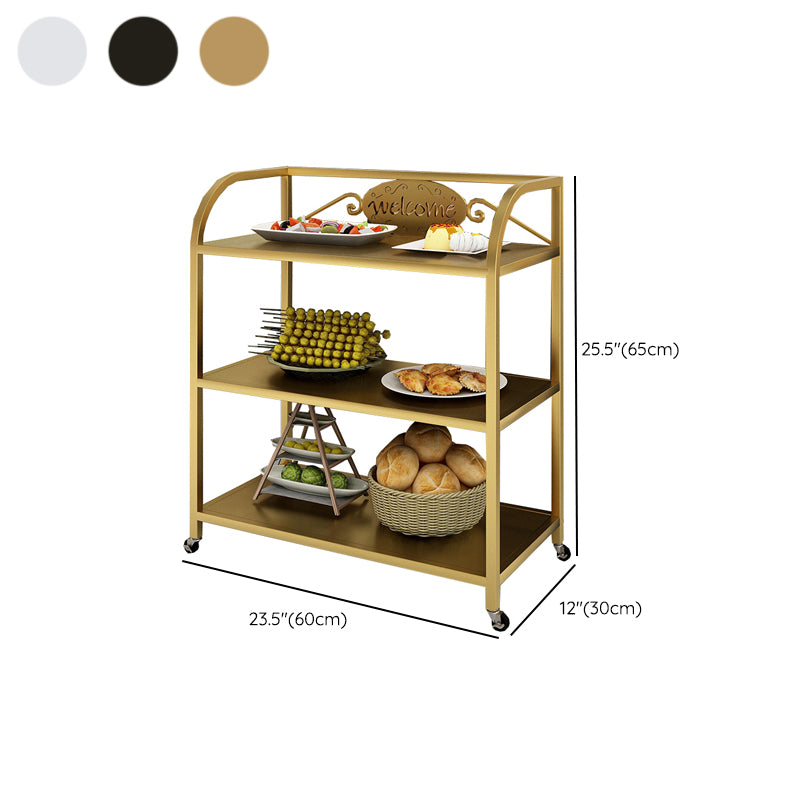 Modern Dining Room Prep Table 23.6"L Open Storage Prep Table