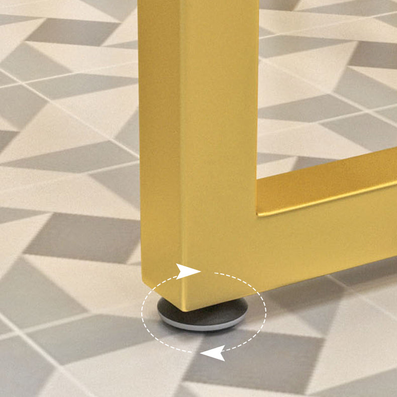 Glam Style Rectangle Bistro Set 1/5/9 Pieces Faux Marble Bar Table Set