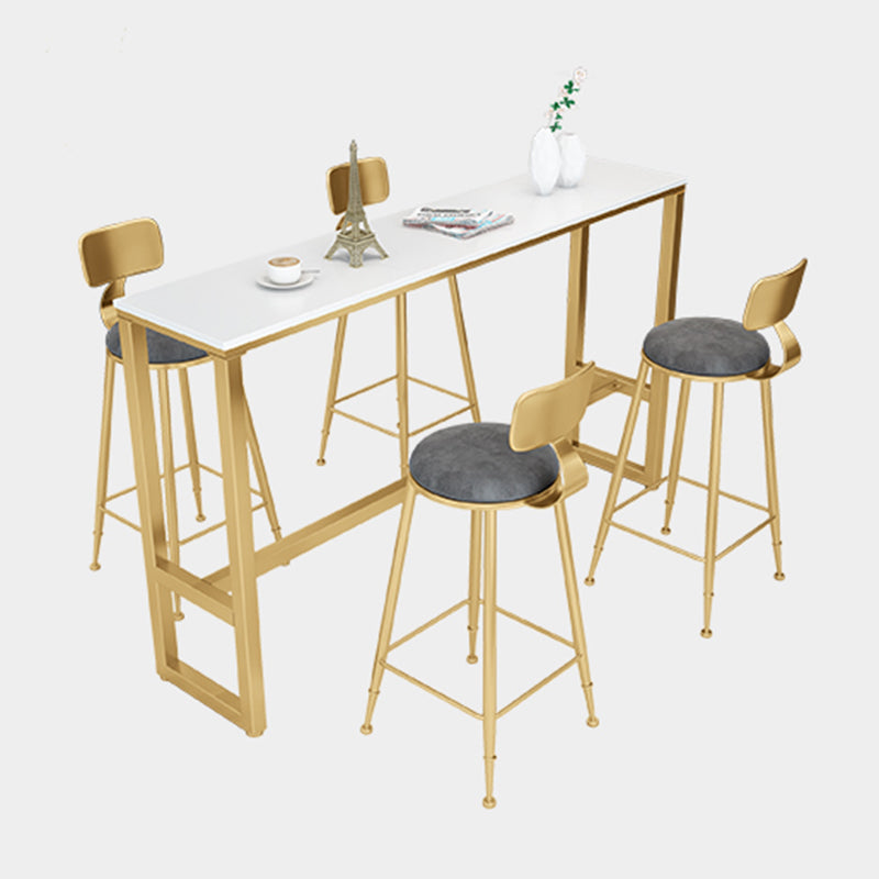 Contemporary Bar Table Set 1/2/5 Pieces Bar Stool and Table Set