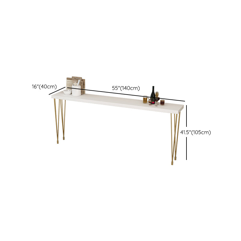 Glam Style Rectangle Counter Set 1/2/3/9 Pieces Solid Wood Bistro Set