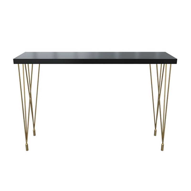 Glam Style Rectangle Counter Set 1/3 Pieces Solid Wood Bistro Set for Indoor