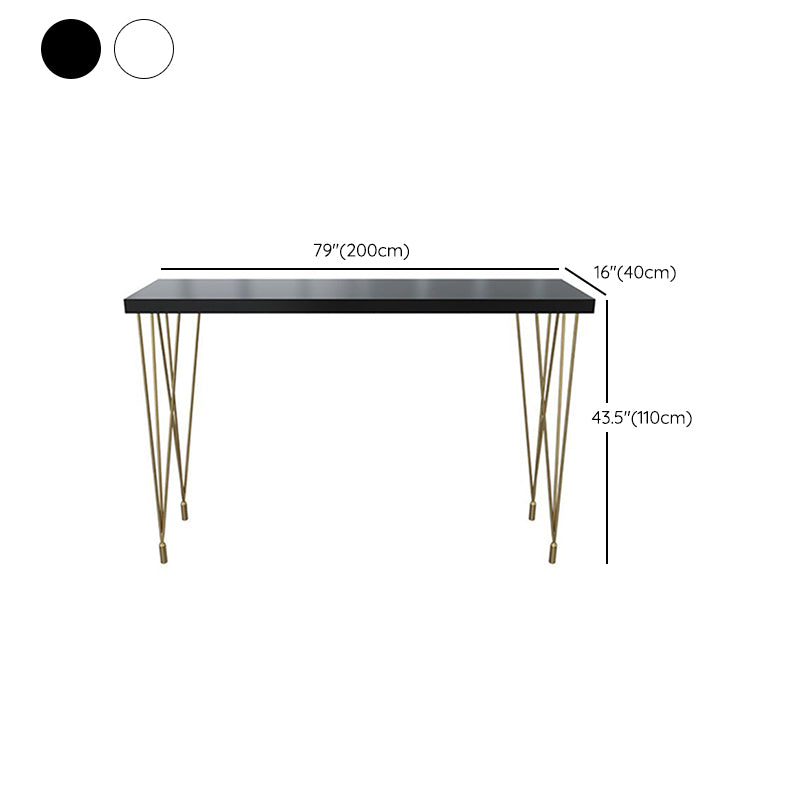 Glam Style Rectangle Counter Set 1/3 Pieces Solid Wood Bistro Set for Indoor