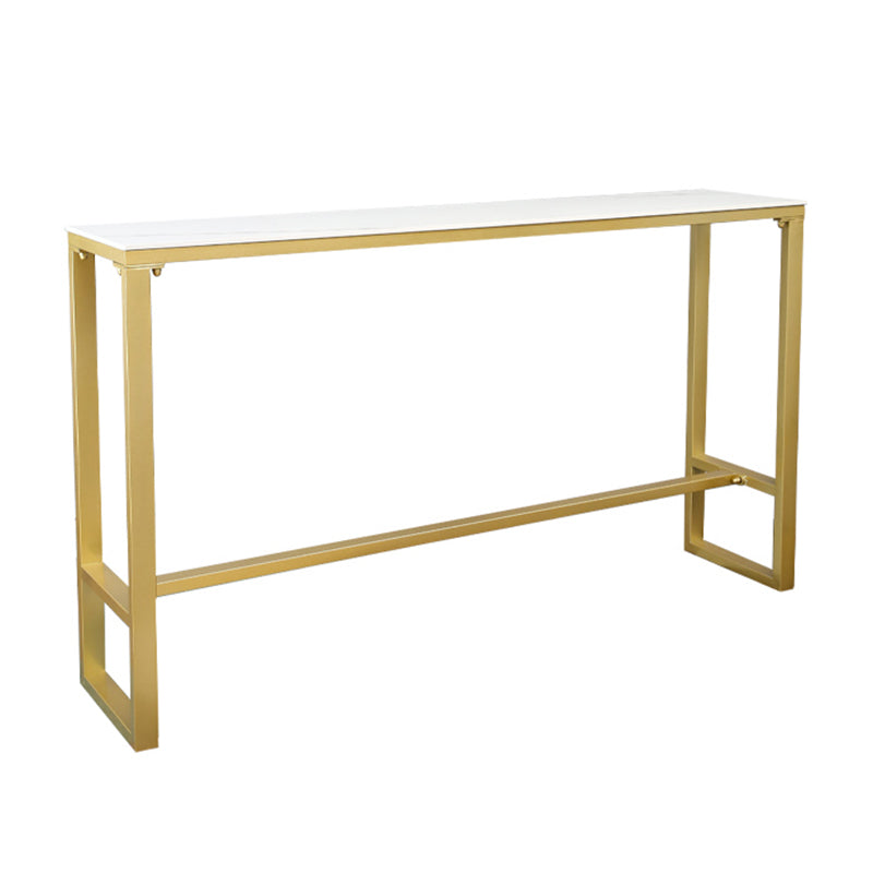 Glam Style Rectangle Bar Set 1/7 Pieces Stone Pub Dining Set for Dining Room