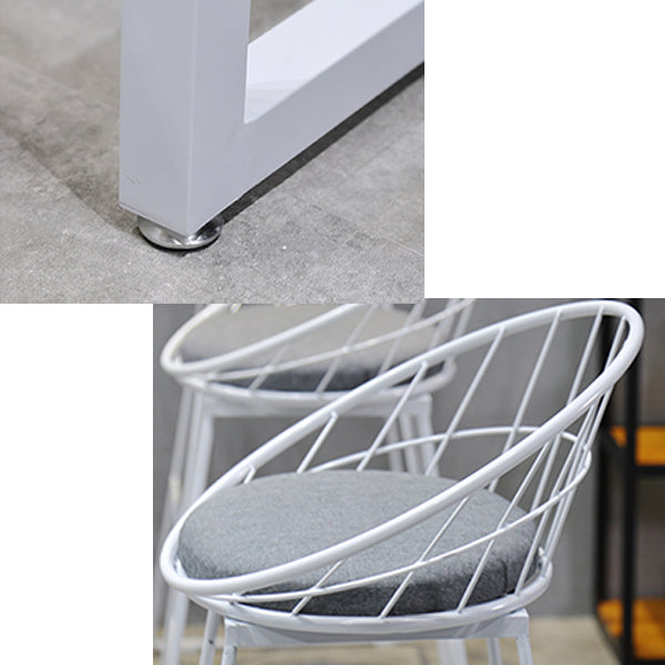 Industrial Rectangle Bar Table Set 1/4/5/7 Pieces Solid Wood Pub Set