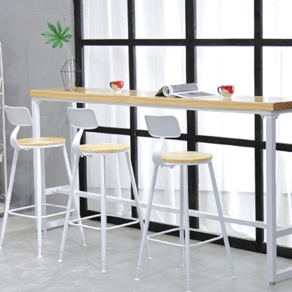 Industrial Rectangle Bar Table Set 1/4/5/7 Pieces Solid Wood Pub Set