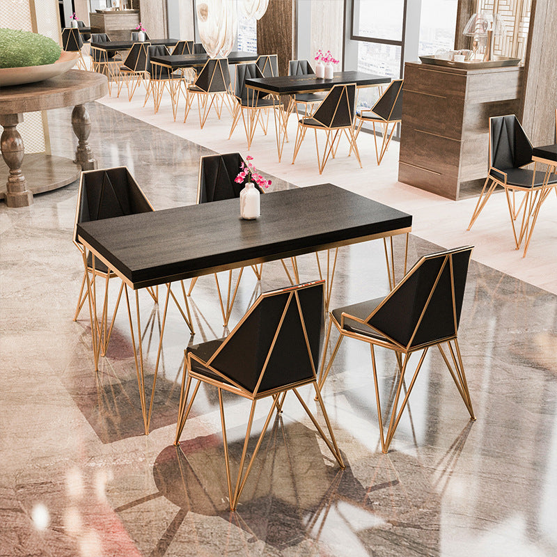 Contemporary Upholstered Dining Arm Chair Faux Leather Kitchen Dining Chair