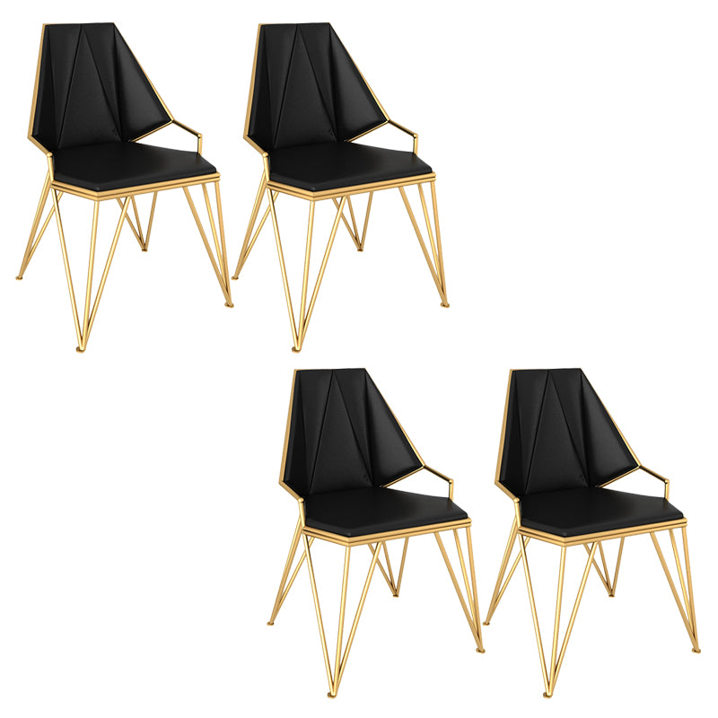 Contemporary Upholstered Dining Arm Chair Faux Leather Kitchen Dining Chair