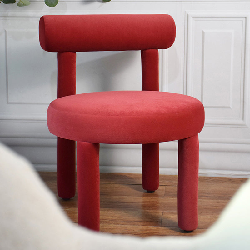 Upholstered Side Chair Open Back Dining Chair for Dining Room