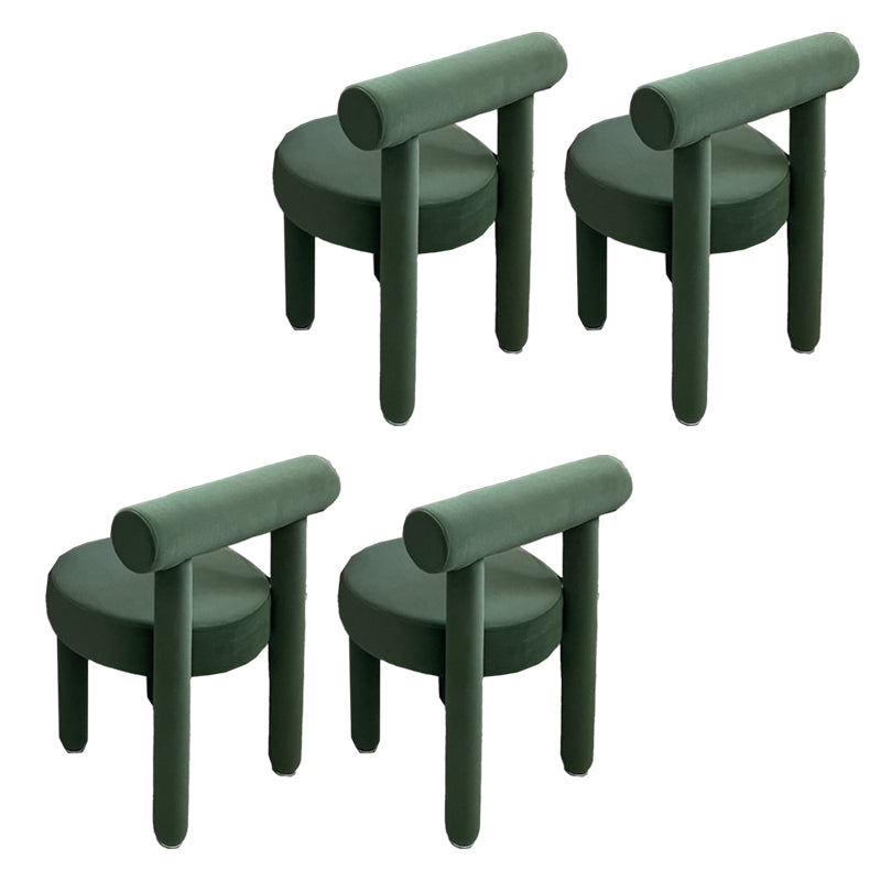 Upholstered Side Chair Open Back Dining Chair for Dining Room