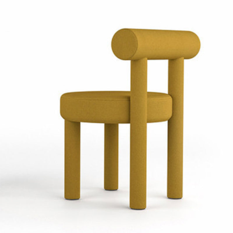 Upholstered Side Chair Open Back Dining Chair for Dining Room