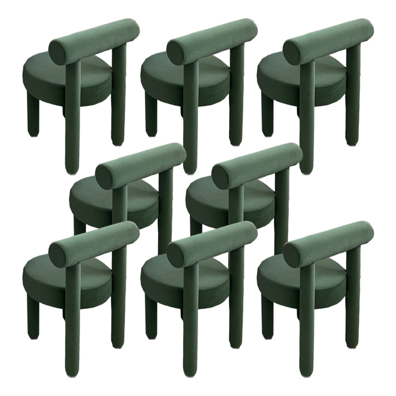 Upholstered Side Chair Open Back Dining Chair for Dining Room