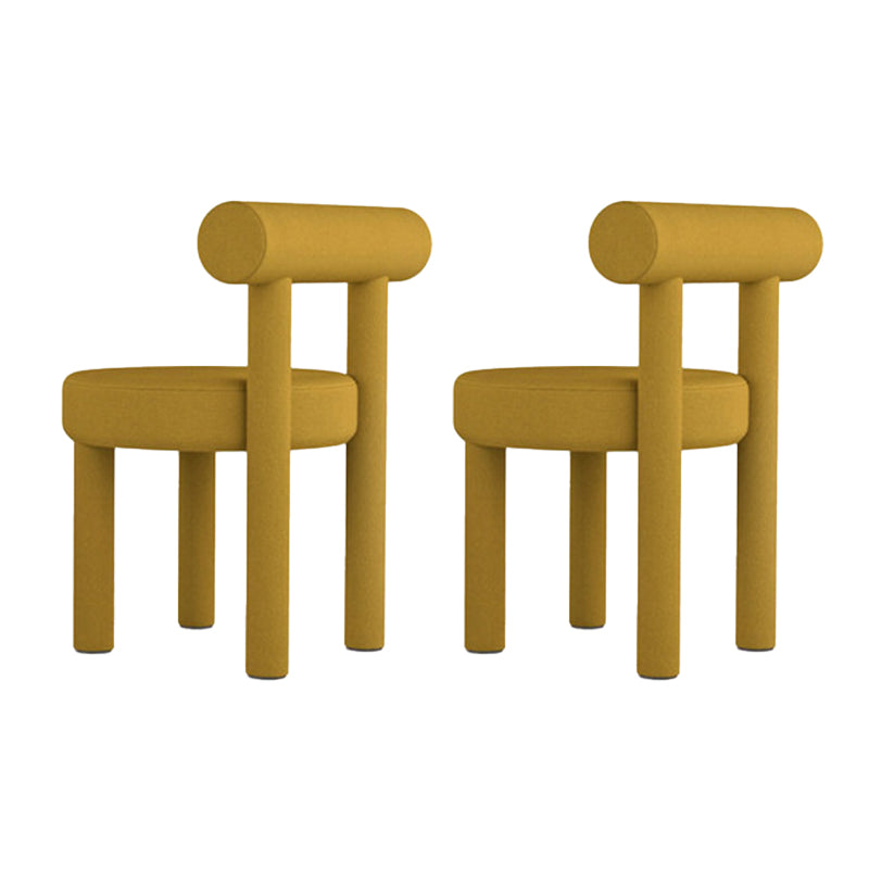 Upholstered Side Chair Open Back Dining Chair for Dining Room