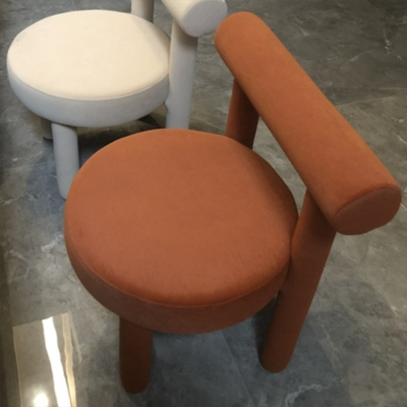 Upholstered Side Chair Open Back Dining Chair for Dining Room