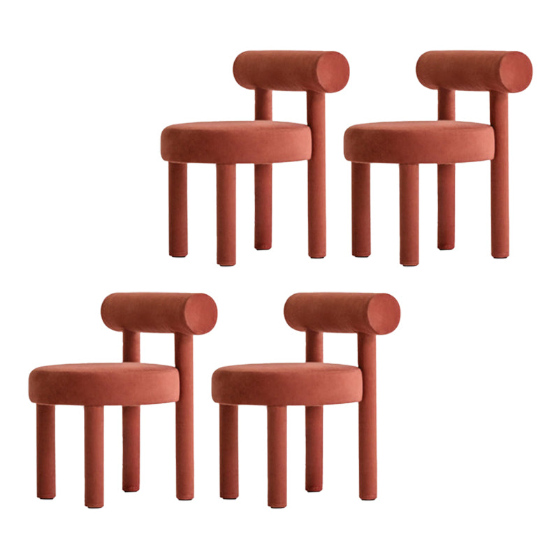 Upholstered Side Chair Open Back Dining Chair for Dining Room