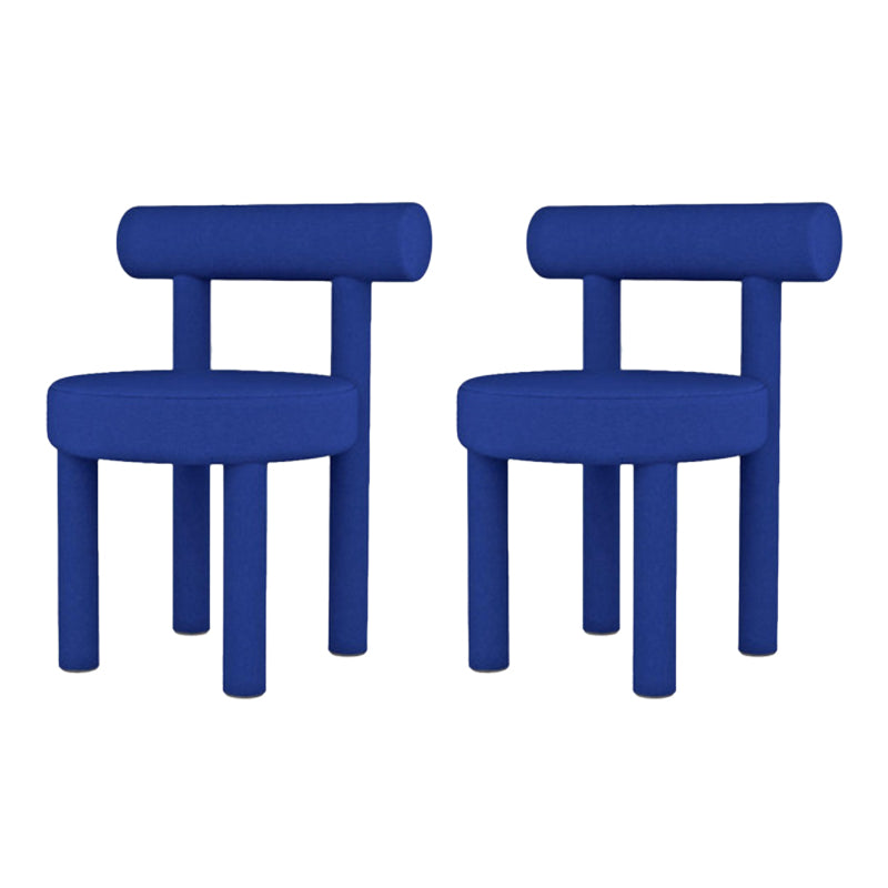 Upholstered Side Chair Open Back Dining Chair for Dining Room