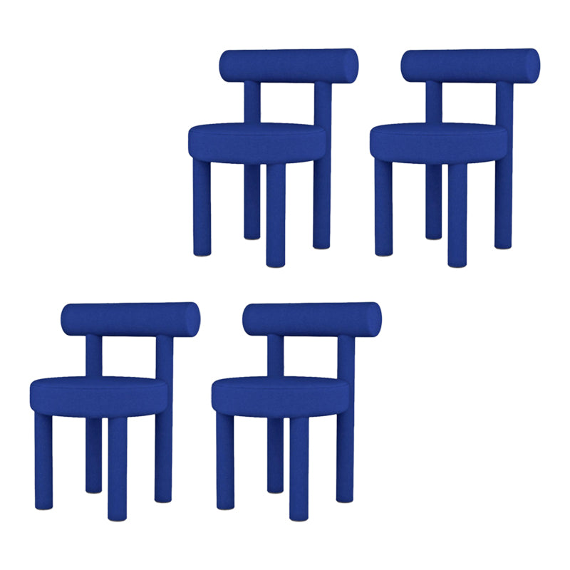 Upholstered Side Chair Open Back Dining Chair for Dining Room