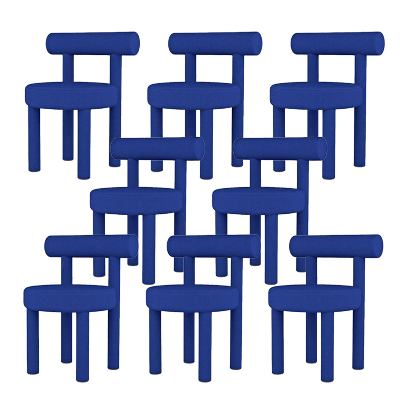 Upholstered Side Chair Open Back Dining Chair for Dining Room