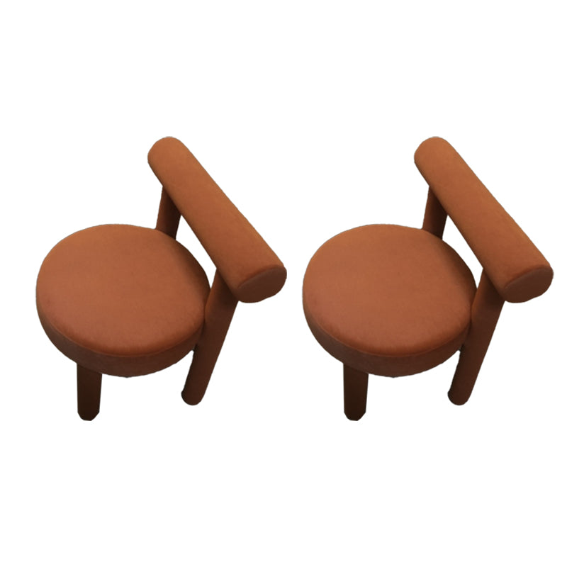 Upholstered Side Chair Open Back Dining Chair for Dining Room