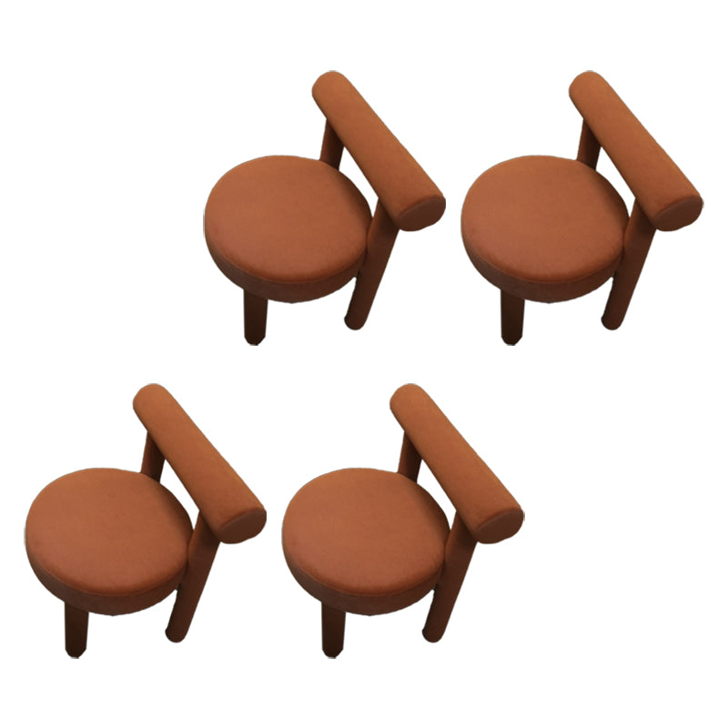 Upholstered Side Chair Open Back Dining Chair for Dining Room