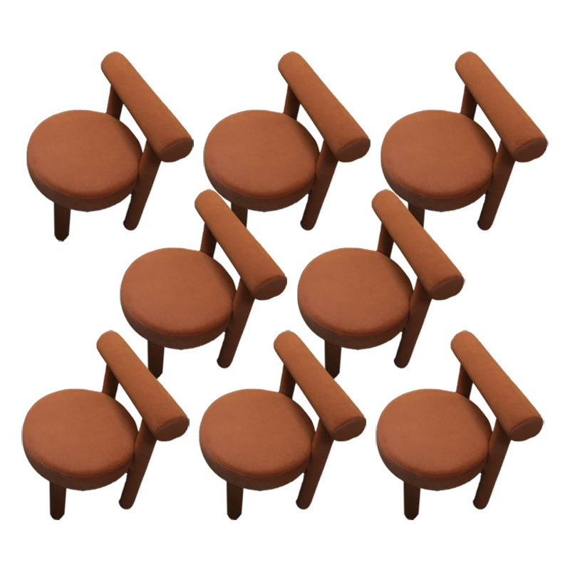 Upholstered Side Chair Open Back Dining Chair for Dining Room