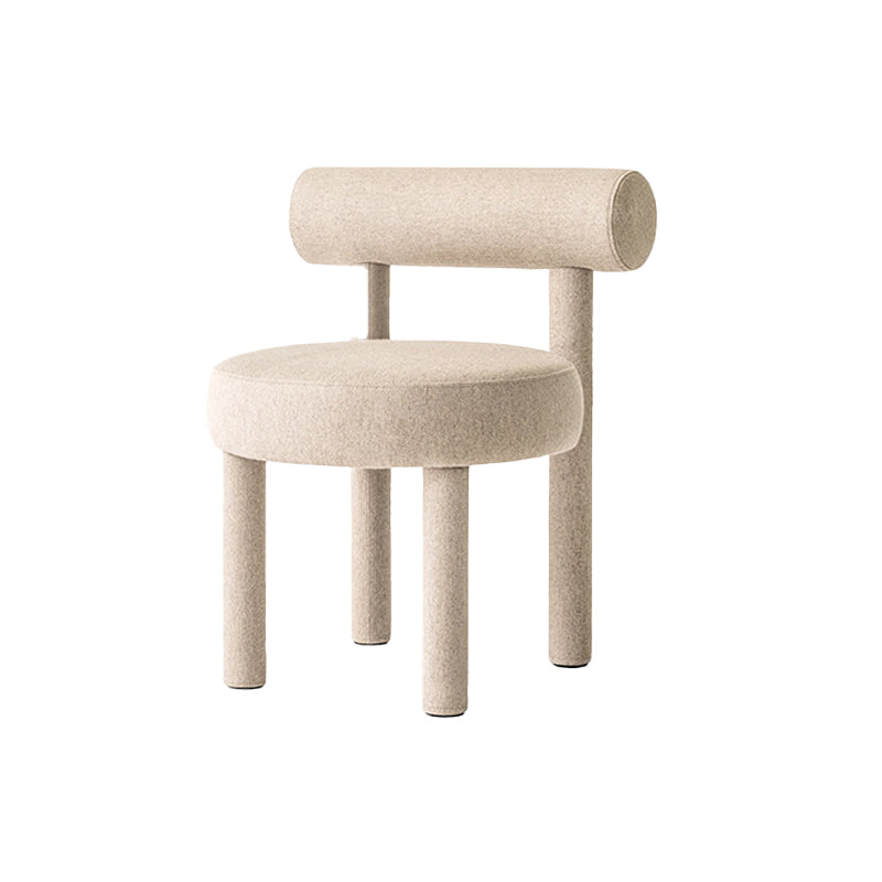 Upholstered Side Chair Open Back Dining Chair for Dining Room