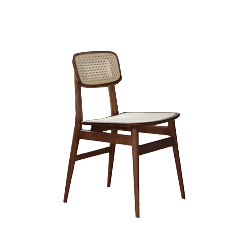 Modern Side Chair Solid Wood Armless Dining Chair for Home Use