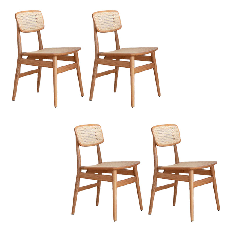 Modern Side Chair Solid Wood Armless Dining Chair for Home Use