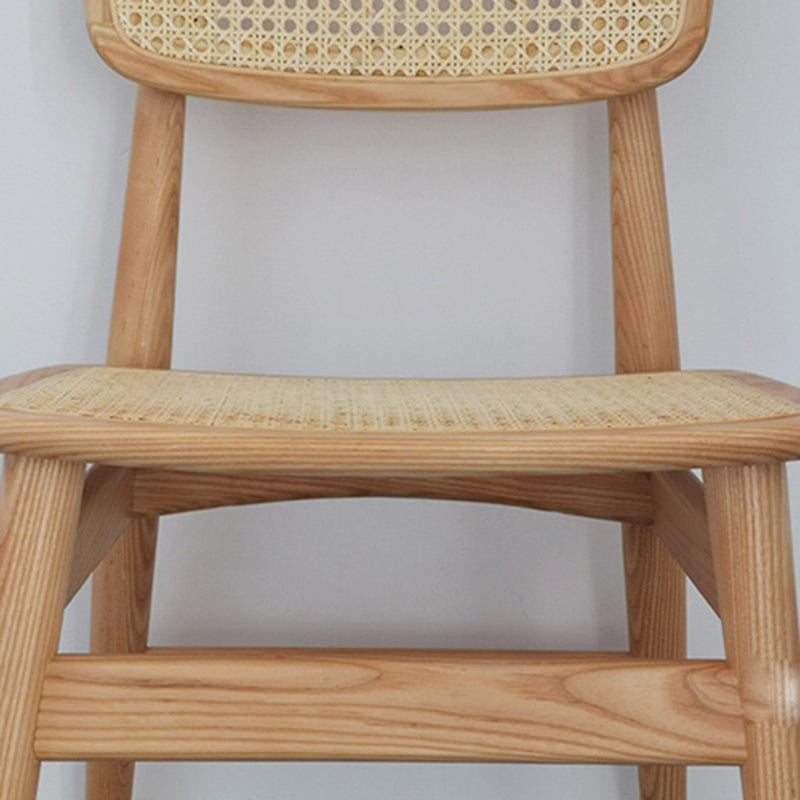 Modern Side Chair Solid Wood Armless Dining Chair for Home Use