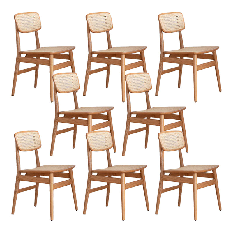 Modern Side Chair Solid Wood Armless Dining Chair for Home Use