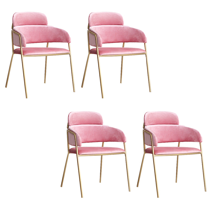 Home Kitchen Accent Chair Velvet Arm Upholstered Dining Chair