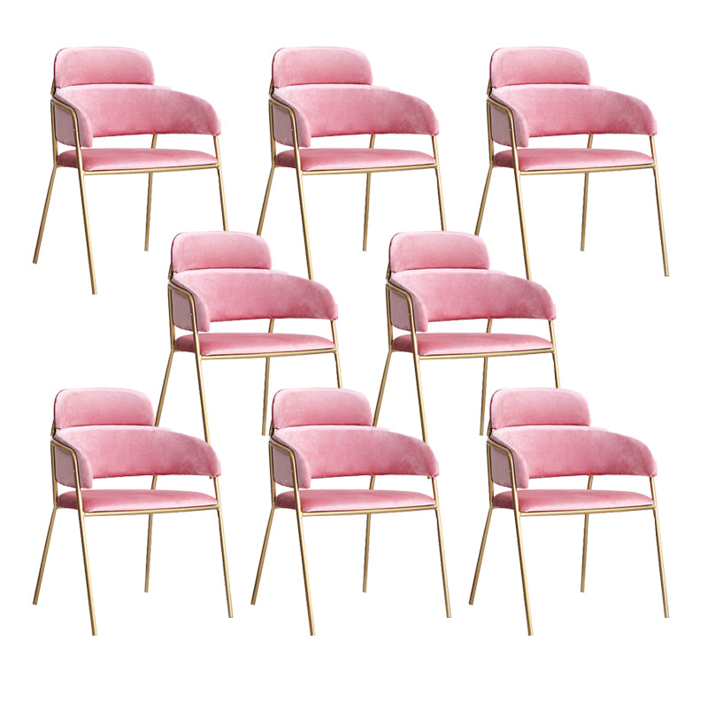 Home Kitchen Accent Chair Velvet Arm Upholstered Dining Chair