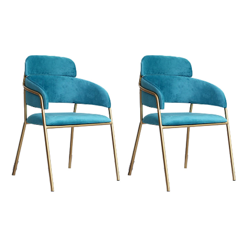 Home Kitchen Accent Chair Velvet Arm Upholstered Dining Chair