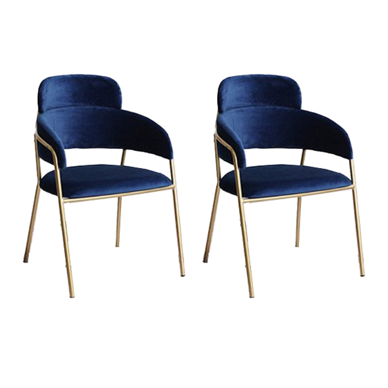 Home Kitchen Accent Chair Velvet Arm Upholstered Dining Chair