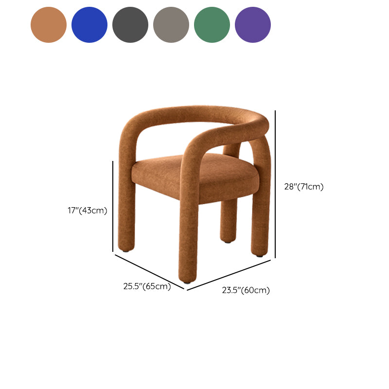 Modern Style Arm Chair Fabric Dining Arm Chair for Living Room