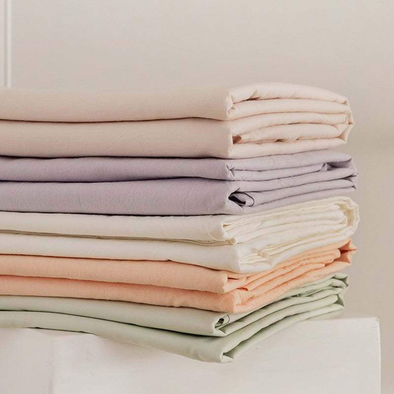 100 Cotton Sheet Set Checkered and Solid Color1or 2 Piece Bed Sheet